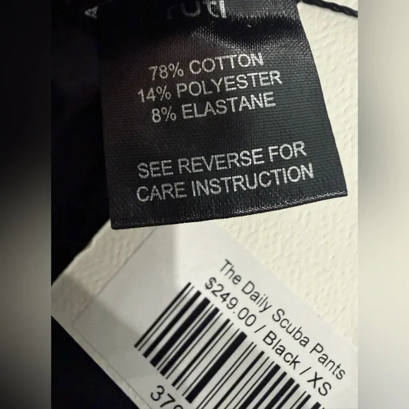 Ruti NWT The Daily Scuba Pants Black Size Xs - Picture 13 of 13